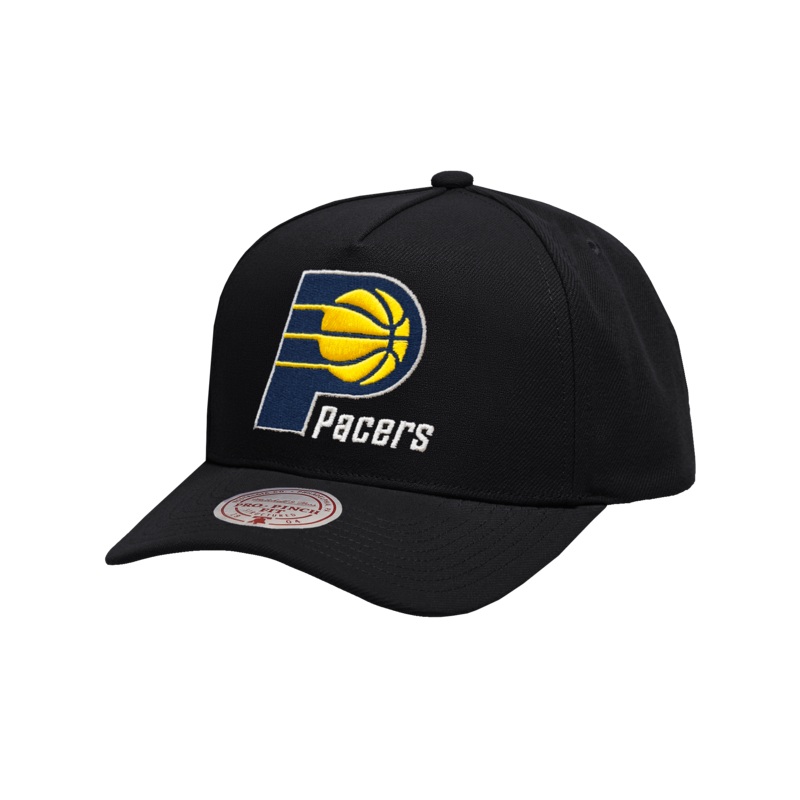 Indiana Pacers Mitchell & Ness NBA HWC Pro Pinch Snapback Hat – Black