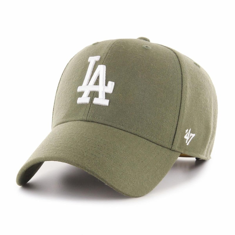 Los Angeles Dodgers ’47 MLB Sandalwood MVP Curve Snapback Hat – Olive