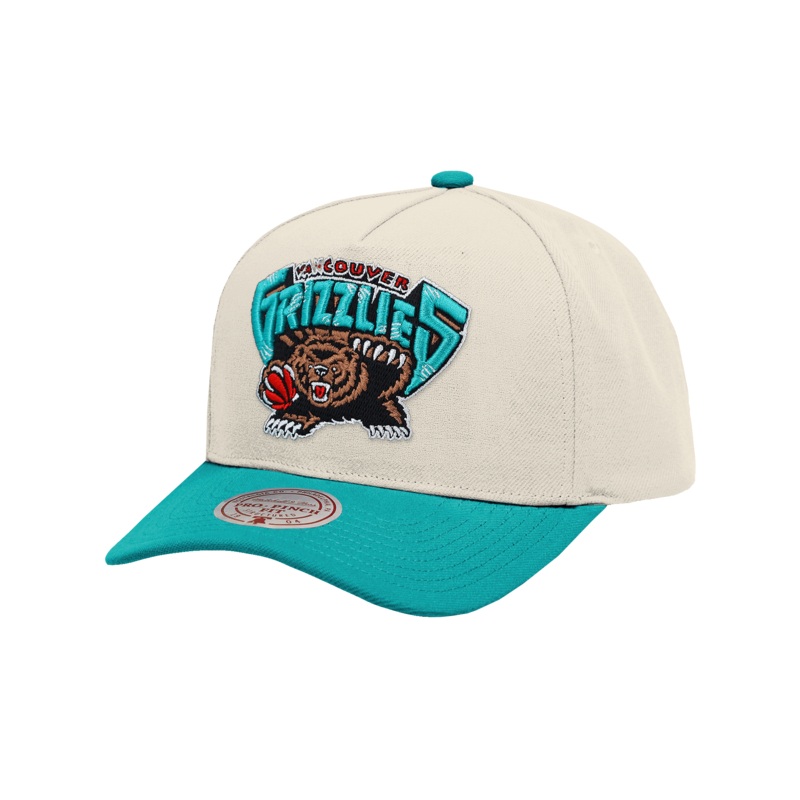 Memphis Grizzlies Mitchell & Ness NBA HWC 2T Pro Pinch Snapback Hat – Cream