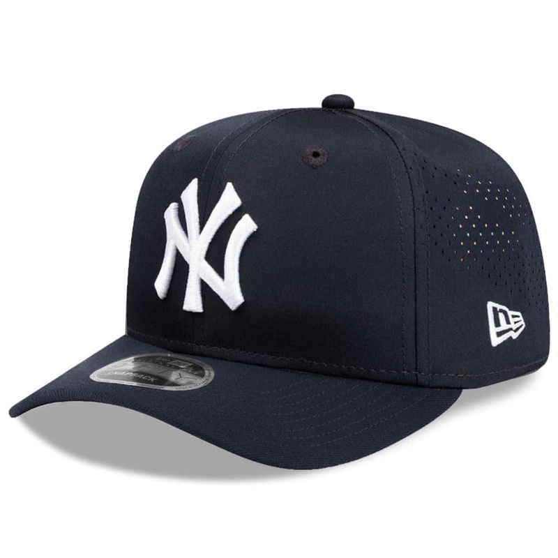 New York Yankees New Era MLB Team Prolight Pre-Curved 9FIFTY Snapback Hat – Navy