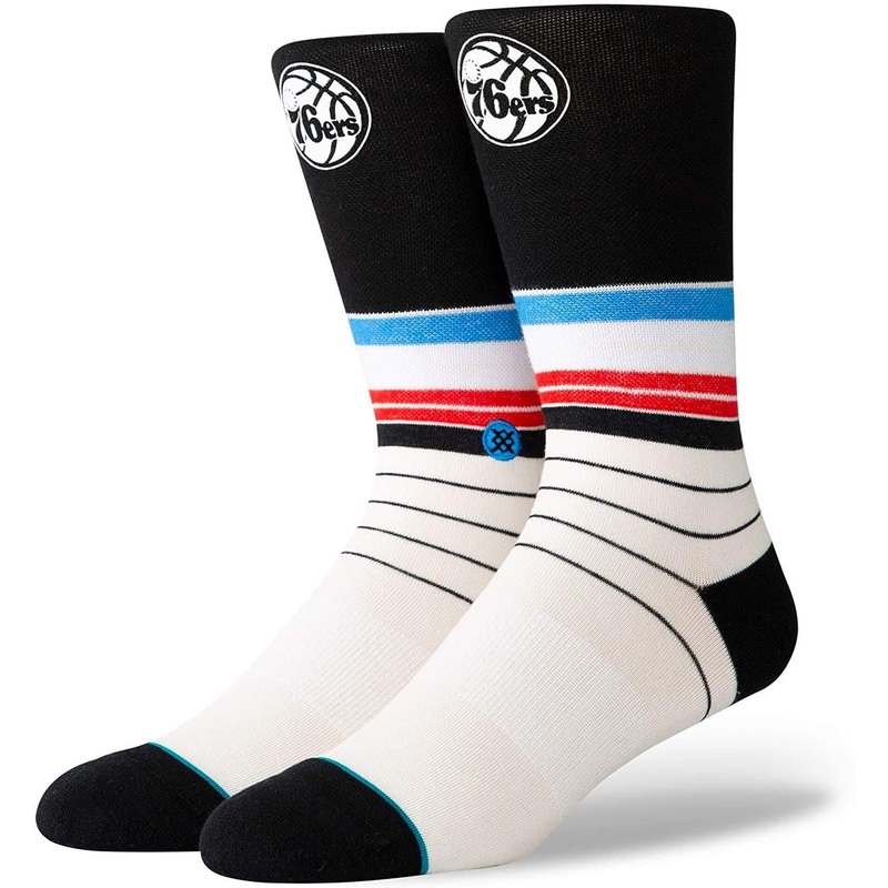 Philadelphia 76ers Stance NBA Baseline Crew Socks – Black