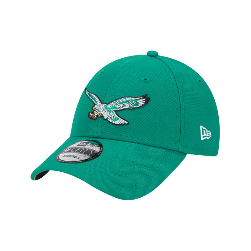 Philadelphia Eagles New Era NFL Throwback 9FORTY Snapback Hat – Kelly Green