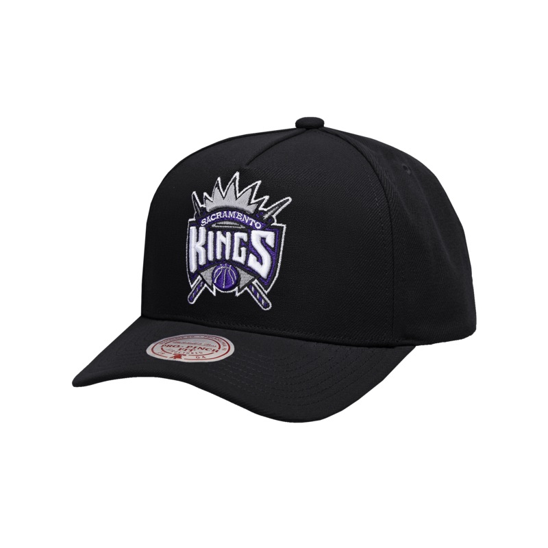 Sacramento Kings Mitchell & Ness NBA HWC Pro Pinch Snapback Hat – Black