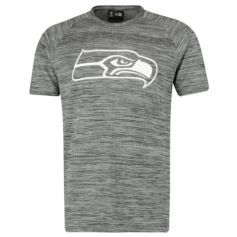 Seattle Seahawks New Era NFL Engineered Performance Raglan T-Shirt – Heather Grey
