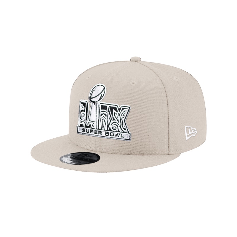 Super Bowl LIX New Era NFL BW Logo 9FIFTY Snapback Hat – Stone