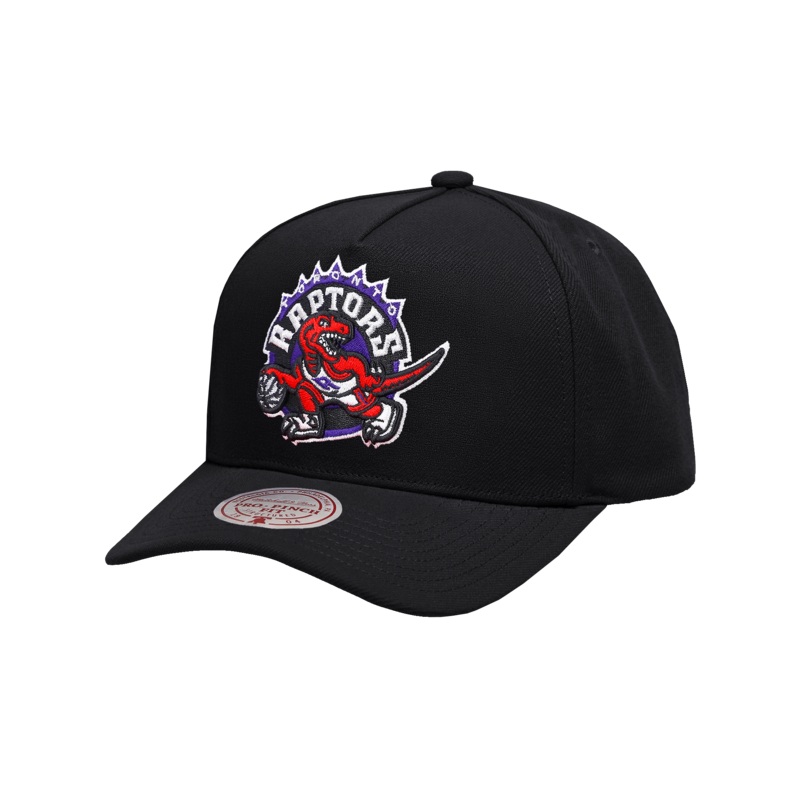 Toronto Raptors Mitchell & Ness NBA HWC Pro Pinch Snapback Hat – Black