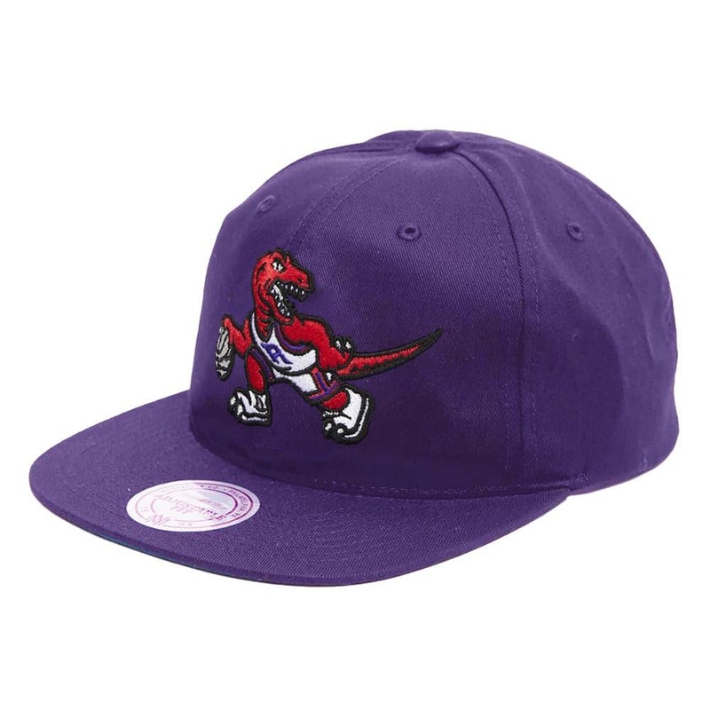 Toronto Raptors Mitchell & Ness NBA Stripes Deadstock Snapback Hat – Purple