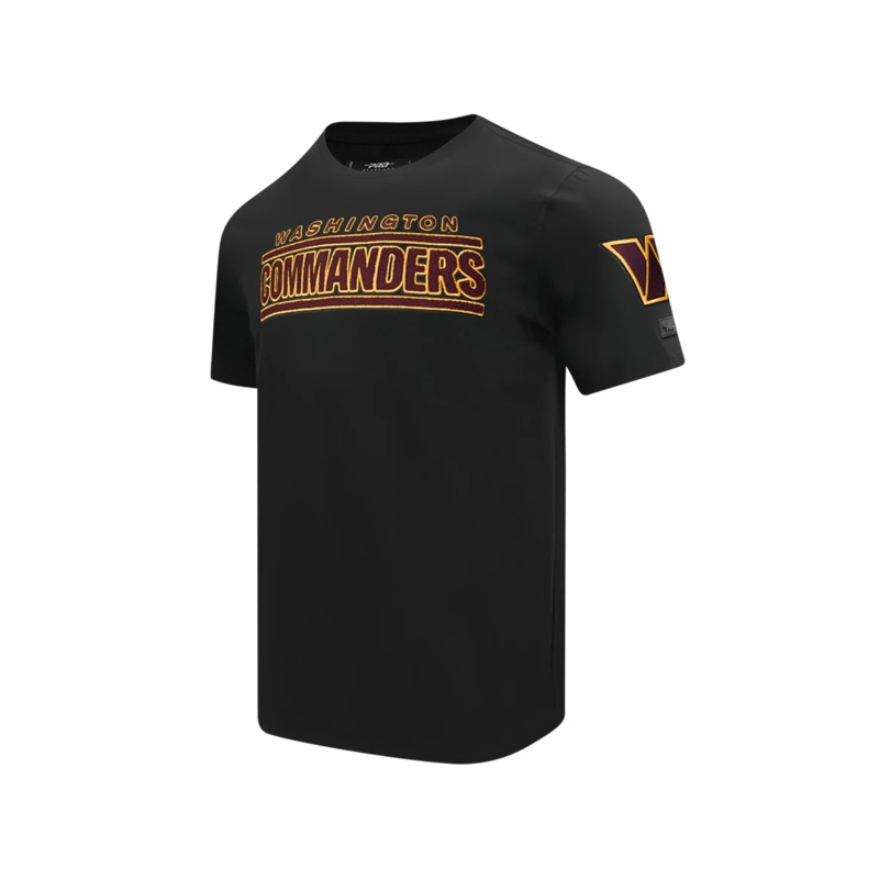 Washington Commanders Pro Standard NFL Classic Chenille Flex T-Shirt – Black