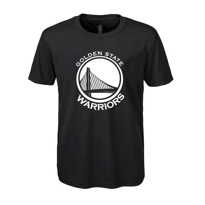 Youths Golden State Warriors Outerstuff NBA White Out Logo T-Shirt – Black