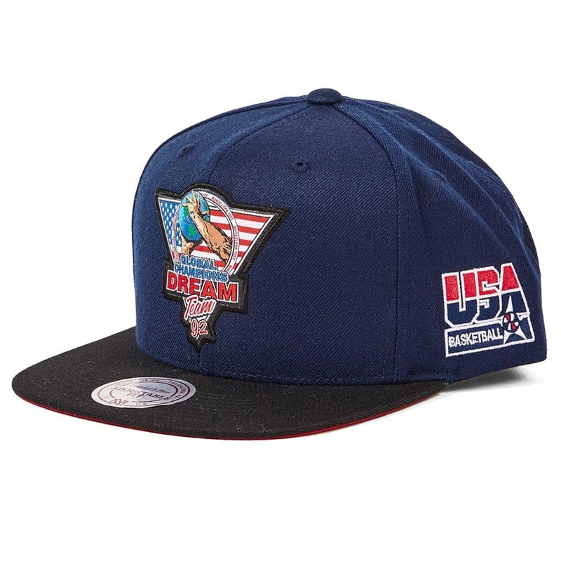 1992 USA Dream Team Mitchell & Ness NBA Global Champs Snapback Hat – Navy