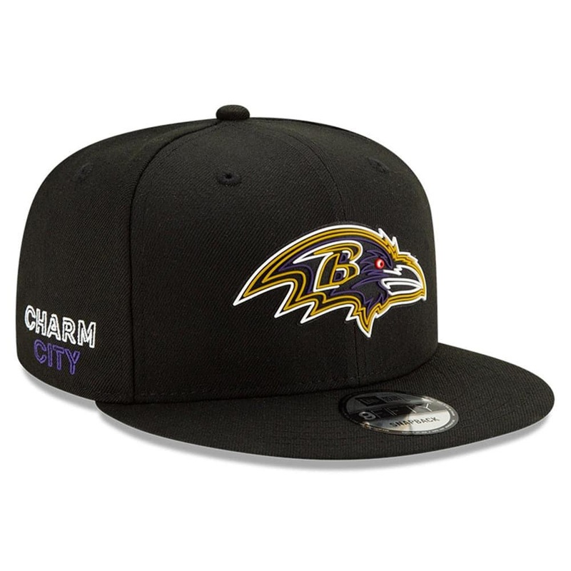 Baltimore Ravens New Era NFL 2020 Draft 9FIFTY Snapback Hat – Black