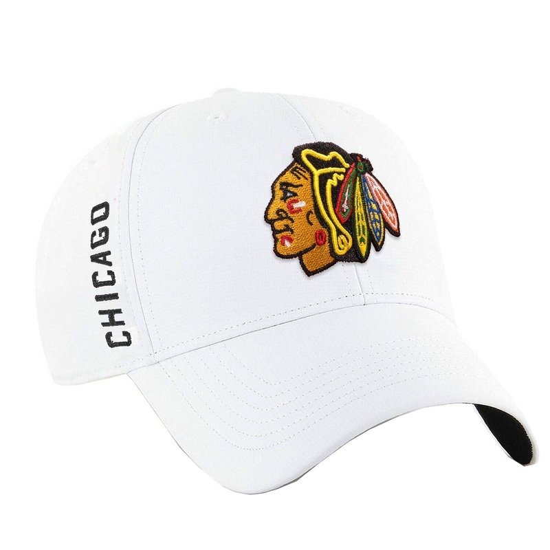 Chicago Blackhawks ’47 NHL Lightweight Interloop MVP Adjustable Curve Hat – White
