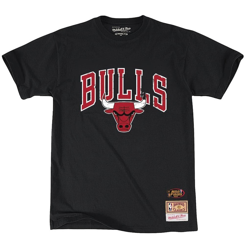 Chicago Bulls Mitchell & Ness NBA Hat Hook T-Shirt – Black