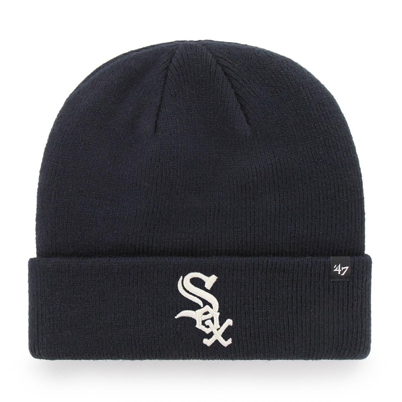 Chicago White Sox ’47 MLB Team Raised Cuff Knit Beanie – Navy