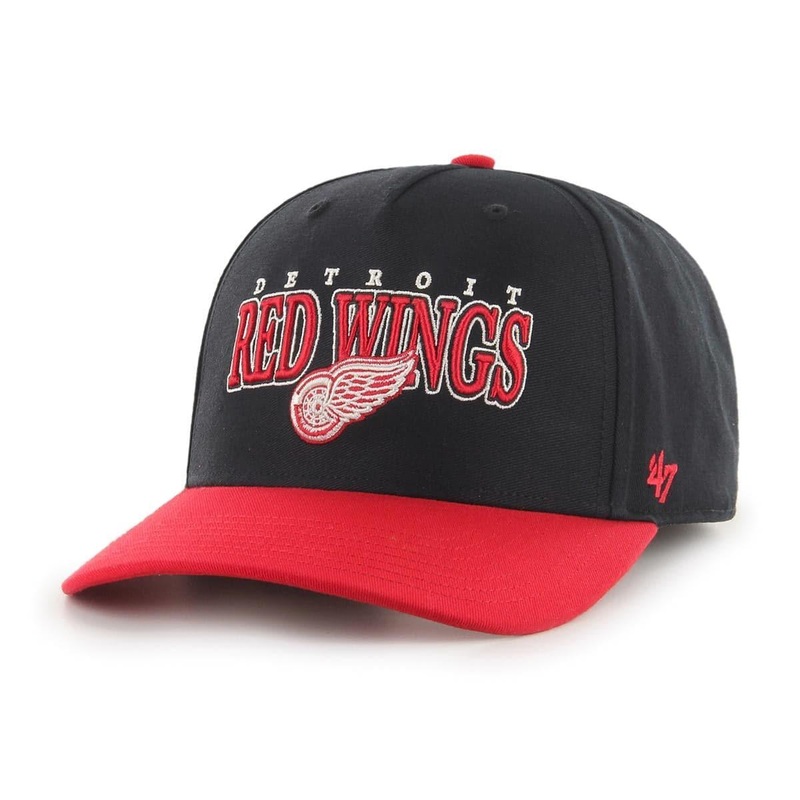 Detroit Red Wings 47 NHL Gojo MVP DP Pre-Curved Snapback Hat – Black
