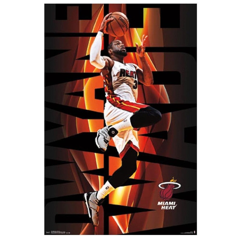 Dwyane Wade Miami Heat Trends NBA 57 x 86cm Poster