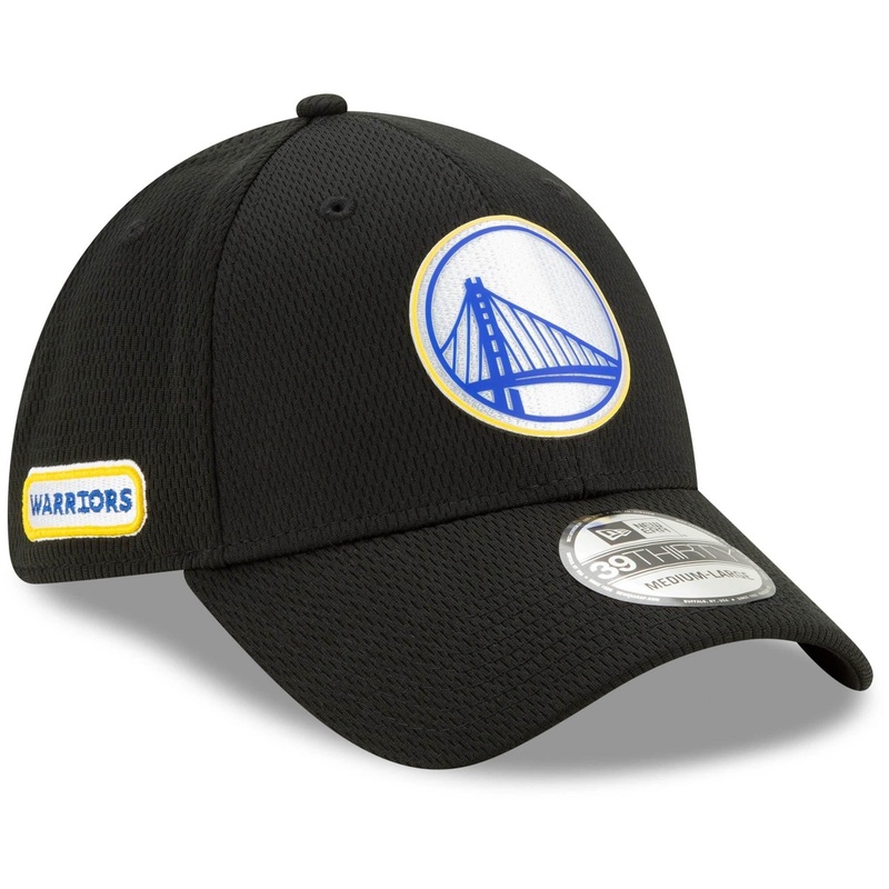 Golden State Warriors New Era NBA 2020 Back Half 39THIRTY Flex Fit Curve Hat – Black