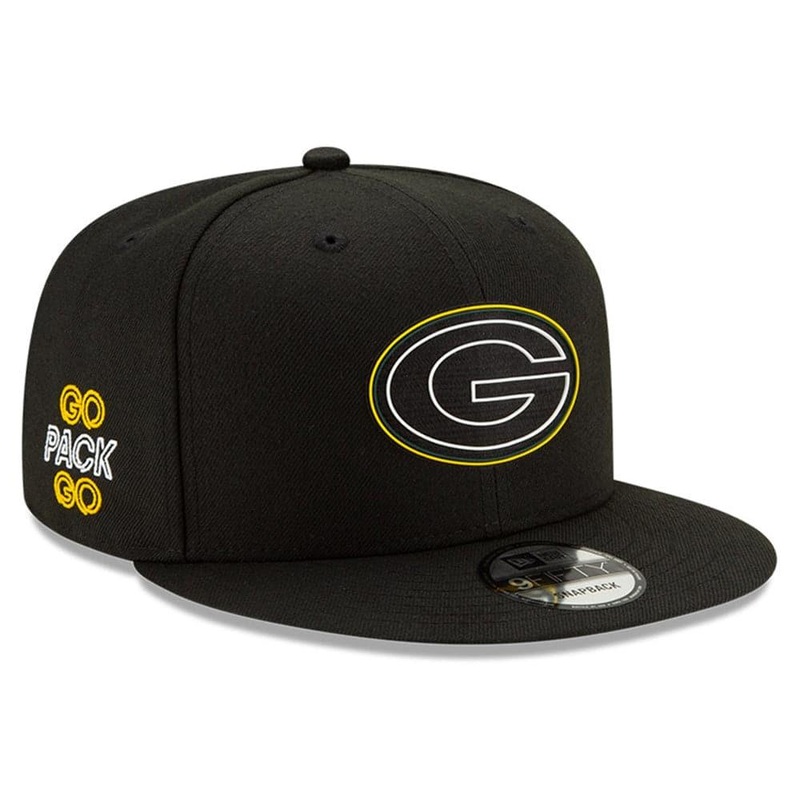 Green Bay Packers New Era NFL 2020 Draft 9FIFTY Snapback Hat – Black