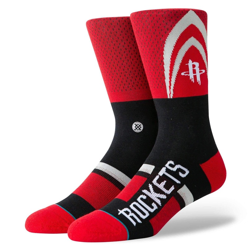 Houston Rockets Stance NBA Shortcut 2 Crew Socks – Red