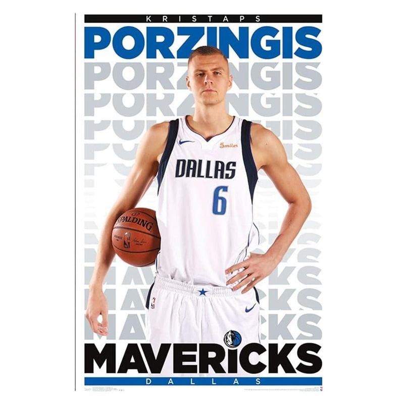 Kristaps Porzingis Dallas Mavericks Trends NBA 57 x 86cm Poster