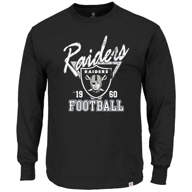 Las Vegas Raiders Majestic NFL Champs Long Sleeve T-Shirt – Black