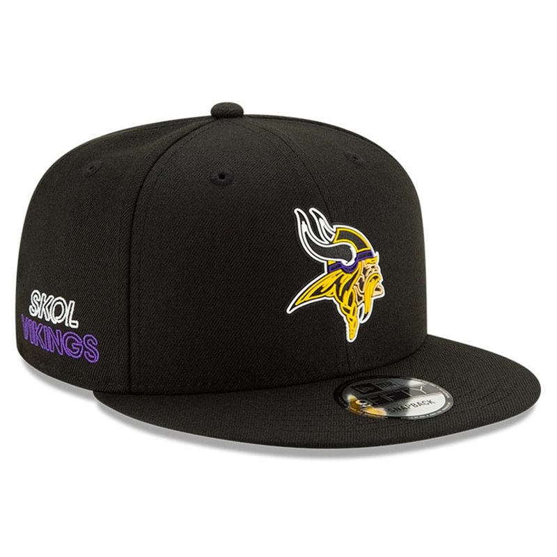 Minnesota Vikings New Era NFL 2020 Draft 9FIFTY Snapback Hat – Black