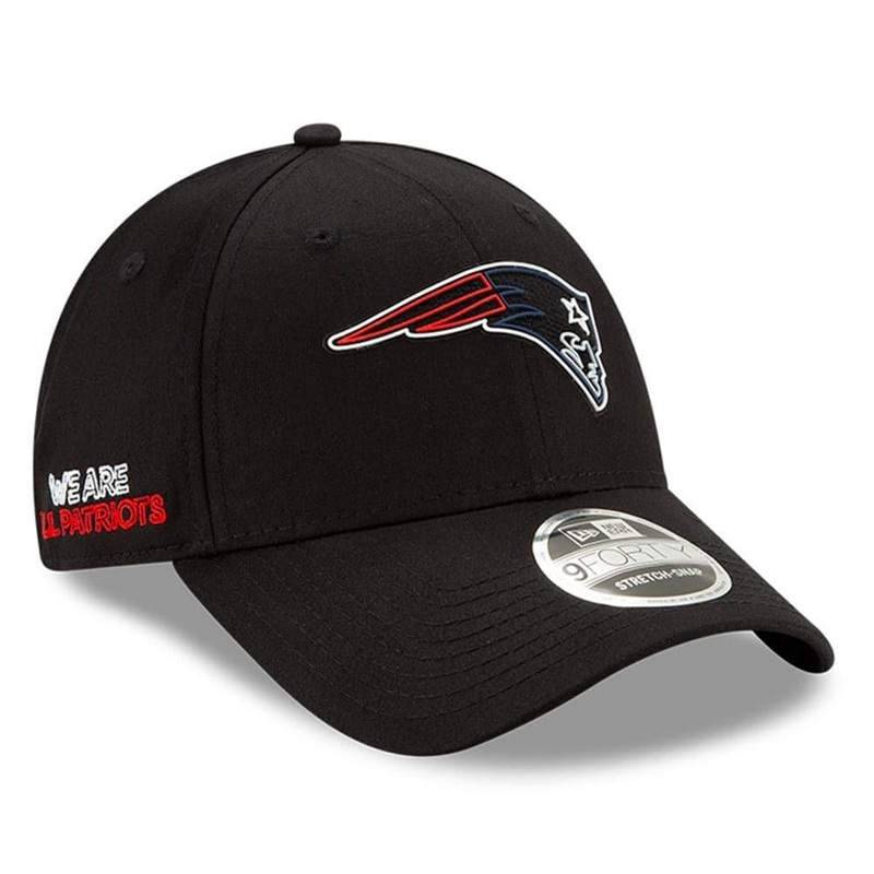 New England Patriots New Era NFL 2020 Draft 9FORTY Stretch Snapback Curve Hat – Black