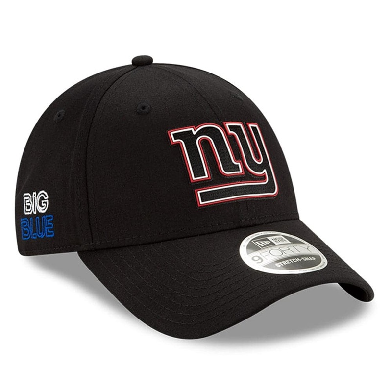 New York Giants New Era NFL 2020 Draft 9FORTY Stretch Snapback Curve Hat – Black