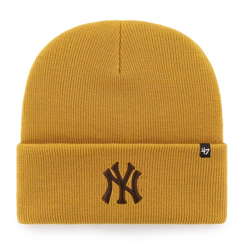 New York Yankees ’47 MLB Haymaker Raised Cuff Knit Beanie – Wheat
