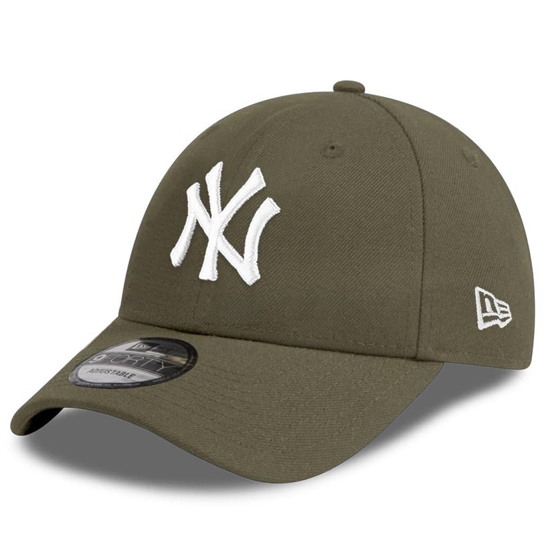 New York Yankees New Era MLB Team 9FORTY Cloth Strap Hat – Olive