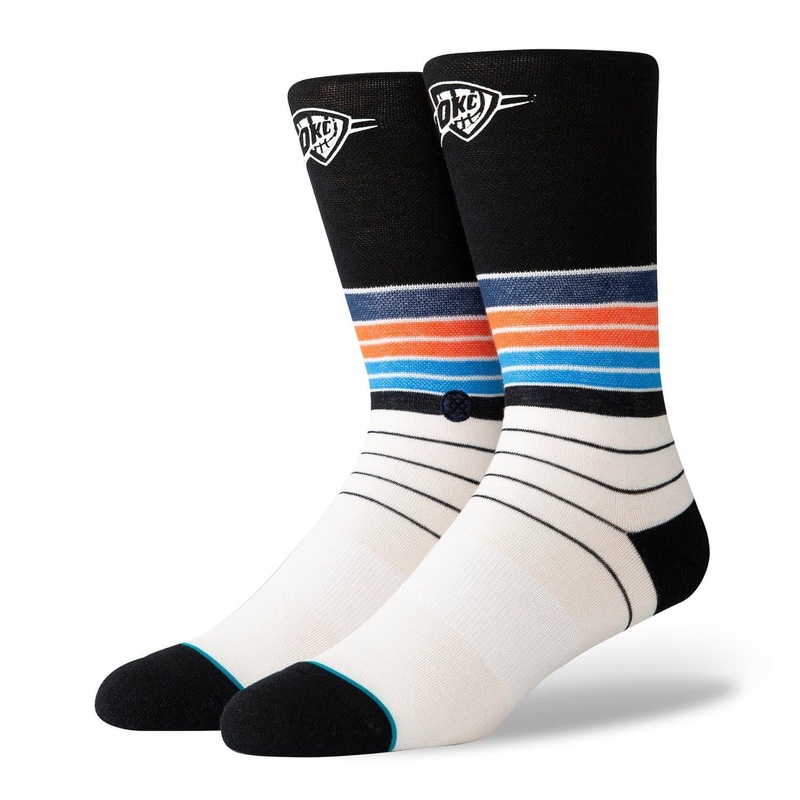 Oklahoma City Thunder Stance NBA Baseline Crew Socks – Black