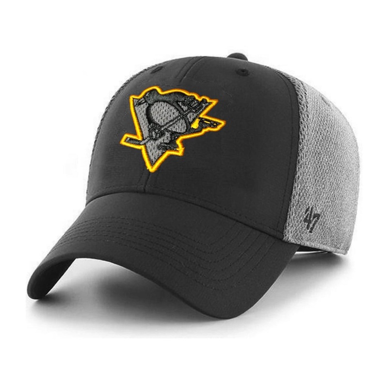 Pittsburgh Penguins ’47 NHL Arlo MVP Adjustable Curve Hat – Black