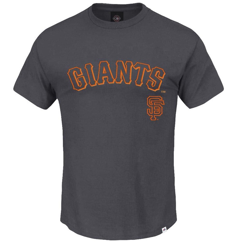 San Francisco Giants Majestic MLB Vintage Throwback T-Shirt – Steel Grey