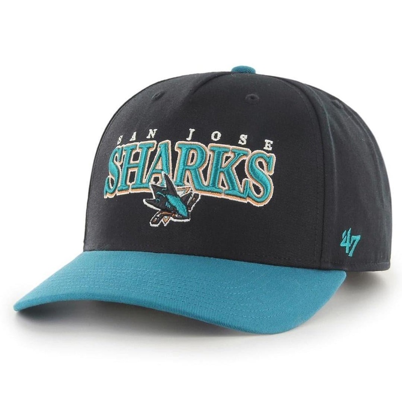 San Jose Sharks 47 NHL Gojo MVP DP Pre-Curved Snapback Hat – Black