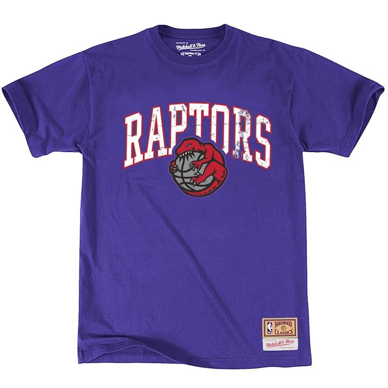 Toronto Raptors Mitchell & Ness NBA Hat Hook T-Shirt – Purple