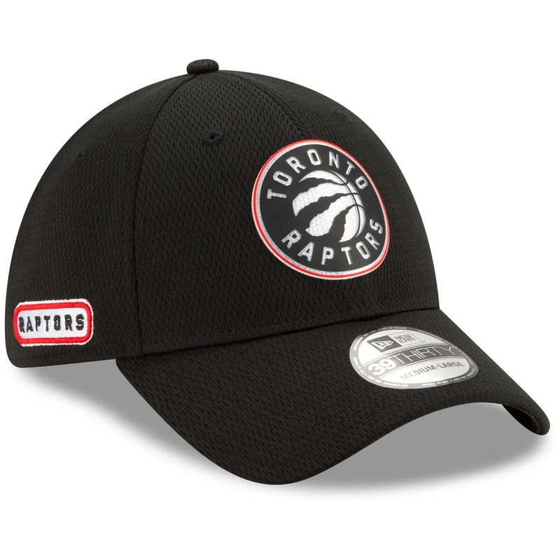 Toronto Raptors New Era NBA 2020 Back Half 39THIRTY Flex Fit Curve Hat – Black