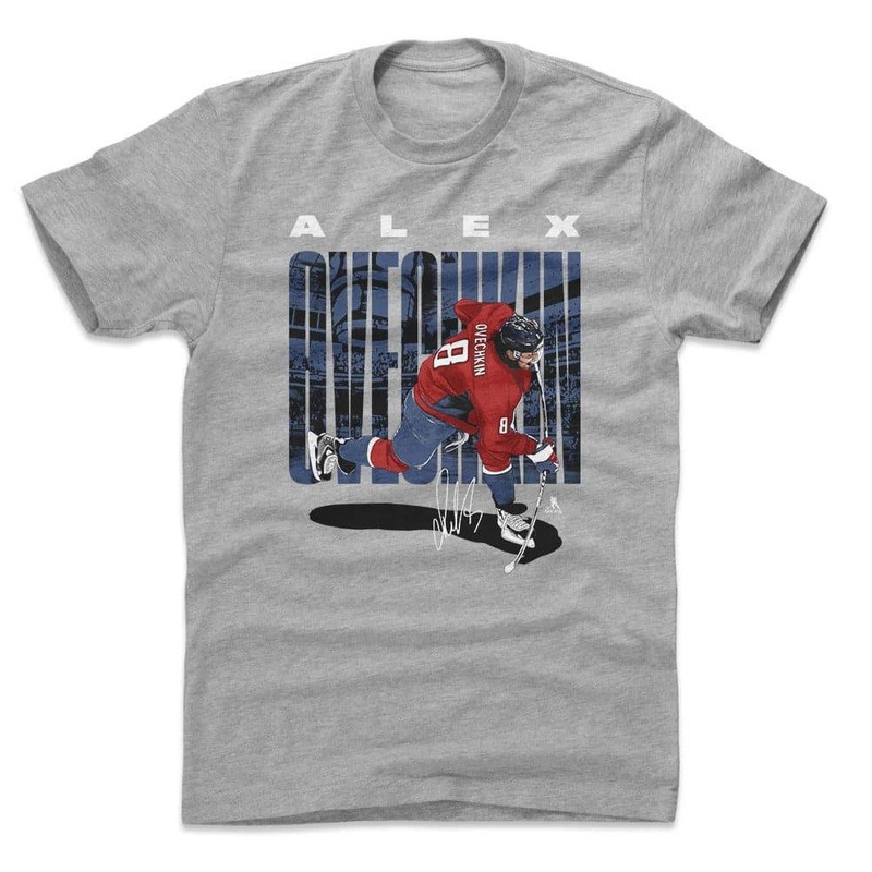 Alex Ovechkin Washington Capitals 500 Level NHL Slap T-Shirt – Gray