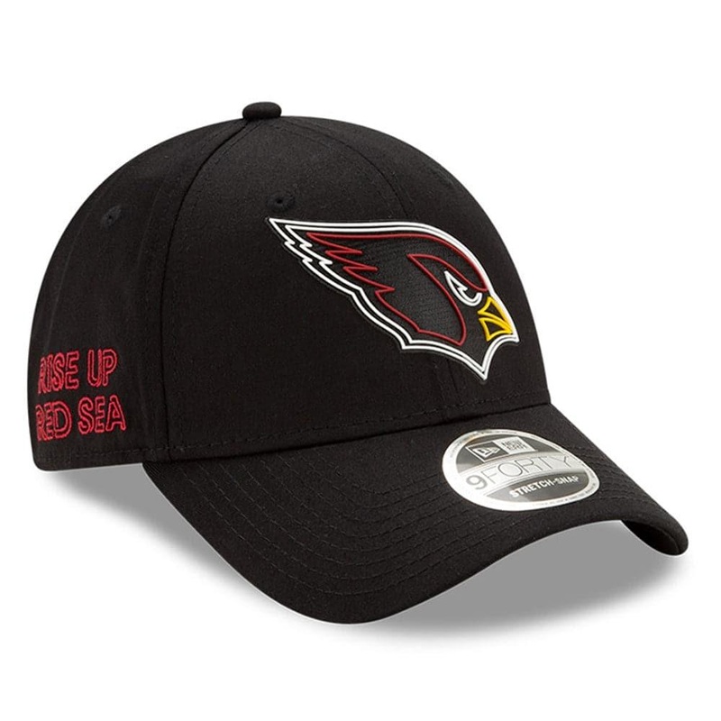 Arizona Cardinals New Era NFL 2020 Draft 9FORTY Stretch Snapback Curve Hat – Black