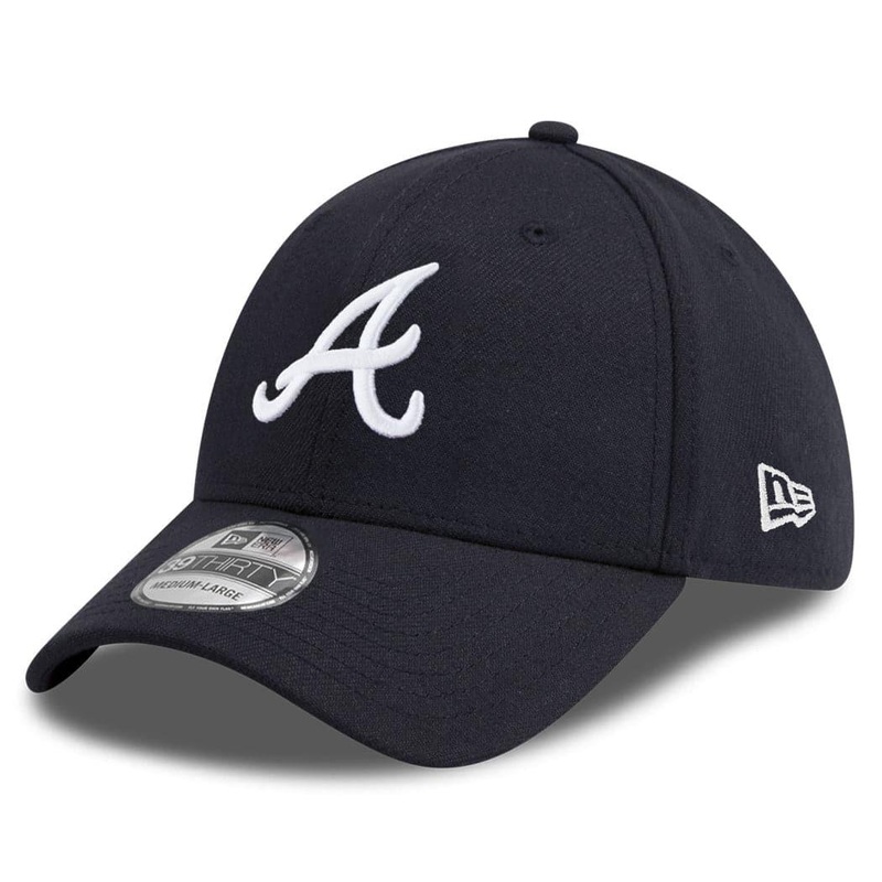 Atlanta Braves New Era MLB Team Classic 39THIRTY Curve Hat – Navy