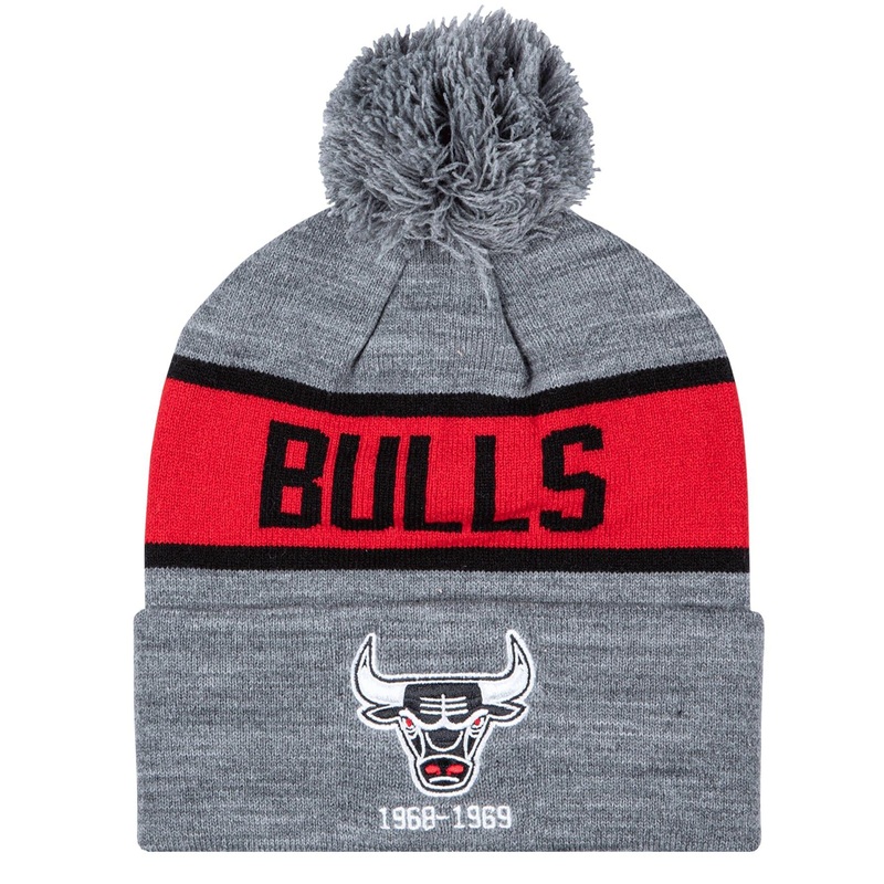 Chicago Bulls Mitchell & Ness NBA HWC Team Tone Knit Beanie – Grey