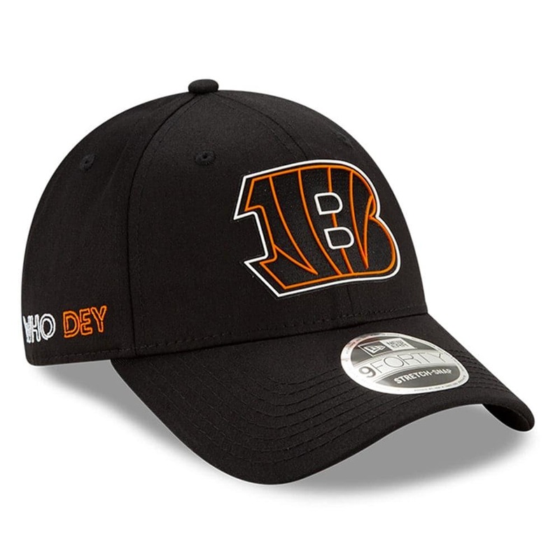 Cincinnati Bengals New Era NFL 2020 Draft 9FORTY Stretch Snapback Curve Hat – Black