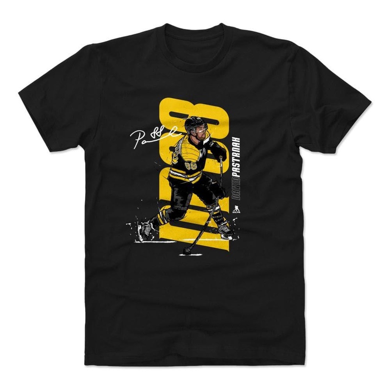 David Pastrnak Boston Bruins 500 Level NHL Vertical T-Shirt – Black