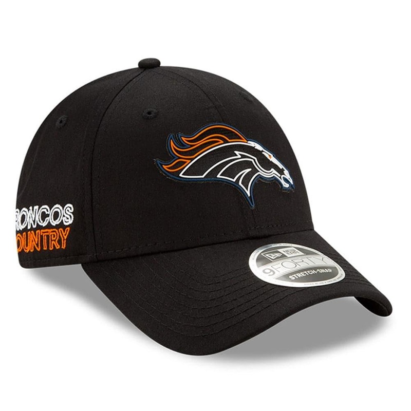 Denver Broncos New Era NFL 2020 Draft 9FORTY Stretch Snapback Curve Hat – Black