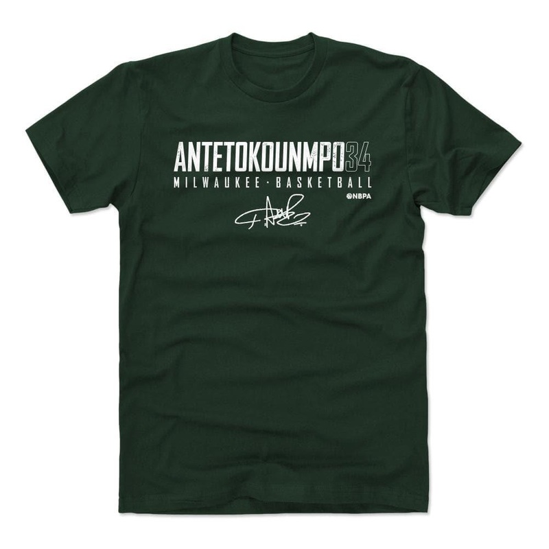 Giannis Antetokounmpo Milwaukee Bucks 500 Level NBA Elite T-Shirt – Green