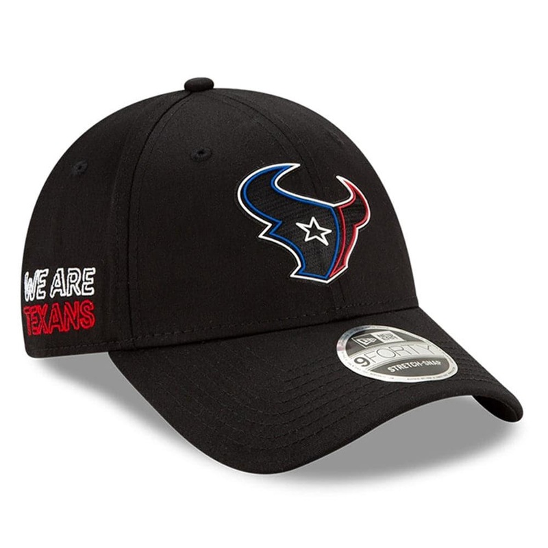 Houston Texans New Era NFL 2020 Draft 9FORTY Stretch Snapback Curve Hat – Black