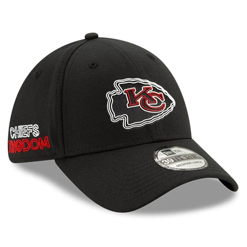 Kansas City Chiefs New Era NFL 2020 Draft 39THIRTY Flex Fit Curve Hat – Black