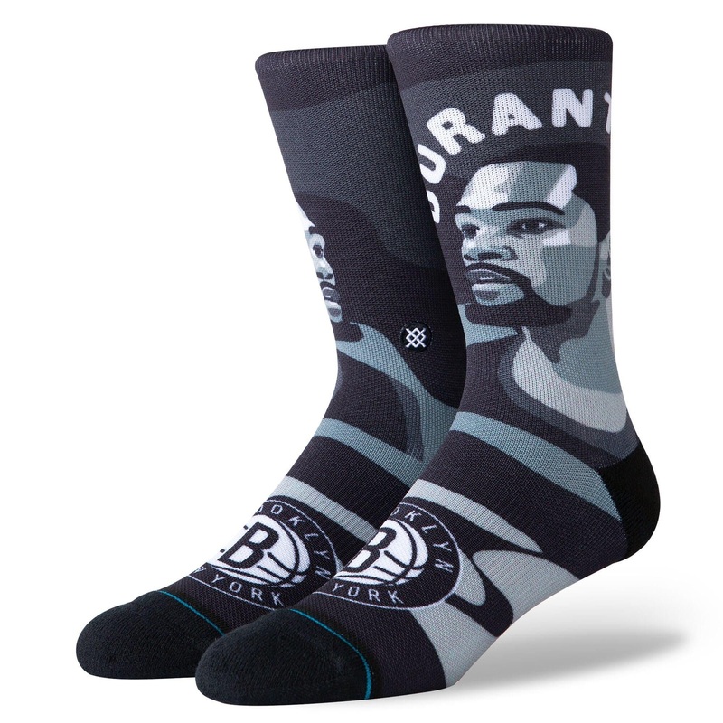 Kevin Durant Brooklyn Nets Stance NBA Future Legends Crew Socks – Black
