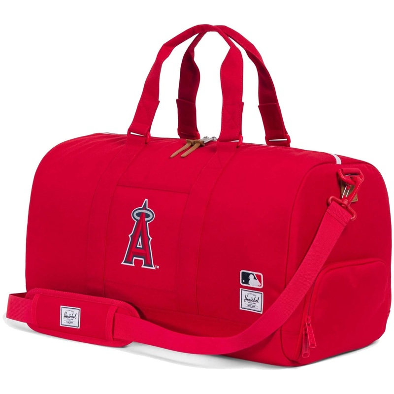 Los Angeles Angels Herschel Supply Co MLB Novel Duffle Bag – Red
