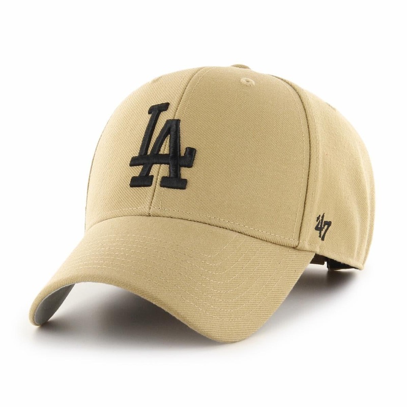 Los Angeles Dodgers ’47 MLB Old Gold MVP Curve Snapback Hat – Tan