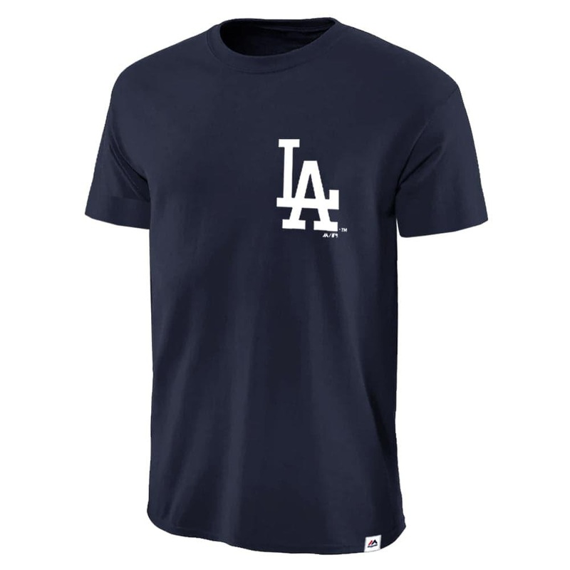 Los Angeles Dodgers Majestic MLB Jeaner T-Shirt – Navy